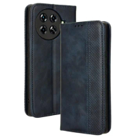 For Tecno Spark 20 Pro + KJ7 Case PU Leather Magnetic Pluggable Card Case Tecno Spark 20 Pro Plus Mobile Wallet Self-Adsorption