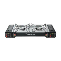 multifunction 2-burner Portable Gas Stove Multiple Protection Strong and Durable Small Gas Range Suitable for outdoor camping