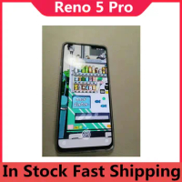 Original Oppo Reno 5 Pro 5G Mobile Phone Dimensity 1000+ Android 10.0 6.55" OLED 90HZ 64.0MP 65W Super Charger Face ID OTA GPS