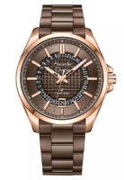 Alexandre Christie Jam Tangan Pria Alexandre Christie Classic Steel AC 8691 MDBROBO Rosegold Brown -