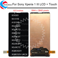 OLED 6.5" For Sony Xperia 1 III LCD Display Touch Screen Digitizer Assembly Replacement Screen For Sony X1 III XQ-BC72 LCD