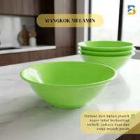 Mangkok Melamin Plastik / Mangkuk Es Buah Mangkuk Makan Hijau