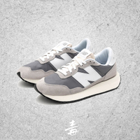 【毒】NEW BALANCE 237 NB237 男鞋 女鞋 休閒 復古 拼接麂皮 灰 MS237RCS-D【領券折222｜Cube卡+APP下單最高10%回饋】