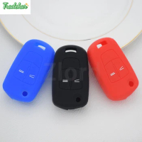 For Vauxhall Opel Corsa Astra Insignia Vectra Mokka Zafira 2 Buttons Flip Car Remote Key Fob Cover Bag Silicone Key Case