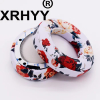 XRHYY Replacement Earpad Cushion For Beats Studio 2.0 Studio 2 Studio3.0 Studio3 Wired/Wireless Over-Ear Headphone-White Flower