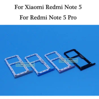 For Xiaomi Redmi Note 5 / Note 5 Pro Sim Tray Micro SD Card Holder Slot Parts Sim Card Adapter