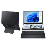 【ASUS】+27型螢幕組★14吋Ultra 9輕薄筆電(ZenBook Duo UX8406CA/Ultra 9-285H/32G/1TB/W11/OLED/可觸控)
