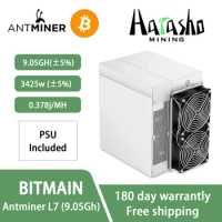 New Bitmain Antminer L7 9050Mh From Bitmain Mining Scrypt Algorithm Litecoin Dogecoin LTC DOGE Asic Miner In Stock with PSU
