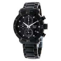 Jam Tangan Pria Alexandre Christie Chronograph AC 6292 MC BIPBA Black Dial Stainless Steel With Cera