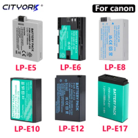 LP-E5 LP-E6 LP-E8 LP-E10 LP-E12 LP-E17 Battery LPE5 LPE6 LPE8 LPE10 LPE12 LPE17 Camera Battery For C