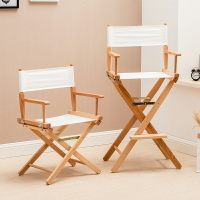 實木導演椅折疊帆布椅休閑戶外靠背椅化妝椅攝影道具椅展會展示椅 全館免運