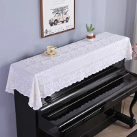 Piano dust cover simple lace piano half modern cover cloth electronic piano cover towel