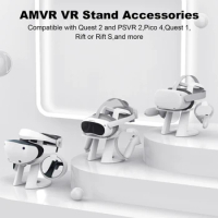 VR Stand Multifunction VR Headset Stand Display Holder for PS VR 2/Pico 4 Headset Display Holder Mount Station Racks