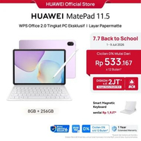 【7.7】HUAWEI MatePad 11.5-inci 2025 Tablet |WPS Office 2.0 Tingkat PC Eksklusif |Layar Papermatte|10,
