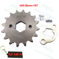 428 16 T Tooth 20mm Front Engine Sprocket for Lifan YX Loncin Zongshen Dirt Pit Bike ATV Quad Go Kart Buggy Scooter Motorcycle