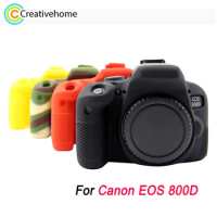 PULUZ For Canon EOS 800D Soft Natural Silicone Protective Case Protective Housing Silica Shell