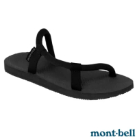【MONT-BELL】Sock-On Sandals 自動調校織帶休閒拖鞋.防滑鞋床設計/1129715 BK 黑色