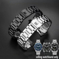 High Quality silver black Stainless steel Watchband Bracelets Curved end Solid Link 22mm for TAG heuer steel watch men straps
