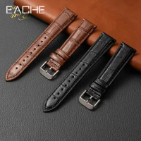 EACHE Genuine Leather Watch Strap Italy Full Grain Retro Watch Band High Quality 18mm 19mm 20mm 21mm 22mm 23mm 24mm