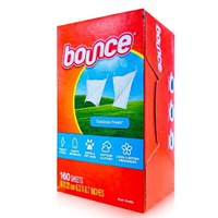 【onemore】Bounce 戶外清香烘衣紙柔軟片 去靜電紙 橘盒 160張 美國代購 100%正品