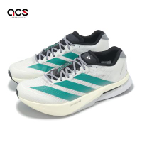 adidas 慢跑鞋 Adizero Boston 13 M 男鞋 女鞋 白 綠 緩震 運動鞋 愛迪達 JR4791