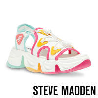 STEVE MADDEN-CHIVALRY 抽繩厚底涼鞋-彩色