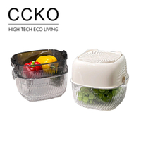 【CCKO】新款 多功能雙層瀝水藍 洗菜籃 濾水籃 蔬果瀝水籃 瀝水盆 五色任選