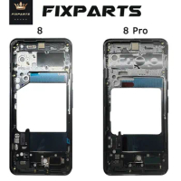 New For Google Pixel 8 Middle Frame Front Housing Bezel Replacement For Google Pixel 8 Pro Middle Frame With Buttons