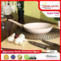 BOLDe SUPER PAN | FRY PAN 22 CM GRANITE COATING Wajan Wok Penggorengan