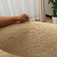 店長推薦新品羊羔絨圓形地毯健身瑜伽地毯吊籃電腦椅子墊臥室客廳床邊地毯