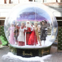 Giant Inflatable Snow Globe Christmas Outdoor Decorations Giant Snow Globe Bubble Tent,Inflatable Human Size Snow Globe