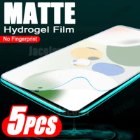 5pcs Matte Gel Hydrogel Film For Xiaomi Redmi Note 12 S Turbo Pro Speed Plus 4G 5G 12S 12Pro Note12 Note12Pro Screen Protector