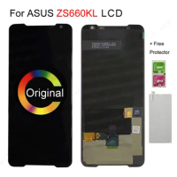 AMOLED LCD For ASUS ROG Phone II Phone2 PhoneII ZS660KL LCD Display Touch Screen Replacement For ASUS ZS660KL LCD ZS600kl ROG