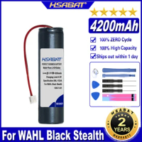 HSABAT 4200mAh Battery for WAHL Black Stealth, Super Taper Cordless ,Chrome,Cordless Magic Clip,Senior Cordless,Sterling 4