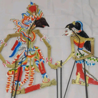 Wayang RAMA SINTA +-50cm bahan kertas duplek tebal dobel mainan pajangan dinding dekorasi panggung l