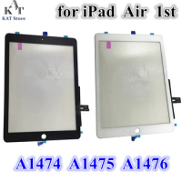 10Pcs AAA New for iPad Air 1 Touch Screen for iPad 5 Digitizer and Home Button Front Glass Panel Replacement A1474 A1475 A1476