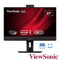 ViewSonic VG2757V-2K 27型 IPS 2K 100Hz 視訊會議螢幕(5ms/HDMI/內建喇叭/麥克風/視訊鏡頭)