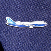 Boeing Illustrated 747 Lapel Pin