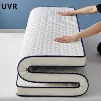 UVR Thai Latex Mattress Memory Foam Filled Thickened Student Single Foldable Tatami Bedroom Hotel Double Mattress Full Size