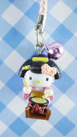 【震撼精品百貨】Hello Kitty 凱蒂貓~限定版手機吊飾-東京淺草藝妓