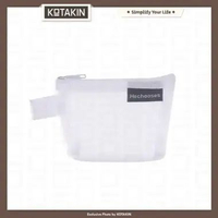 KOTAKIN Dompet Koin Kartu Uang Wanita Mini Kecil Jaring Pouch Card Holder Ritsleting Transparan Puti