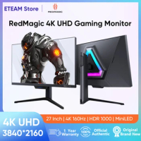 Nubia-RedMagic UHD Gaming Monitor, 27 Inch, 4K, UHD, 160Hz, HDR1000, MiniLED, E-sports Display, FreeSync &amp; G-Sync, RGB 16:9 Comp
