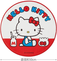 Hello Kitty 圓形止滑地墊 腳踏墊 sanrio 日本正版