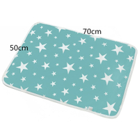 50*70cm Baby Diaper Changing Mat Portable Foldable Washable Waterproof Mattress Travel Pad Floor Mats Cushion Reusable Pad. Cover: