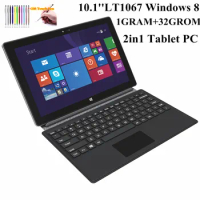 Gift Keyboard Hot Sales10.1 INCH LT1067 Windows 8.1 Tablet 1GB DDR+32GB WIFI 1280 x 800 IPS Dual Cam