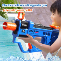 Full Automatic Electric Water Gun High-Tech Water Soaker Guns Large Capacity 800ML Pool Party Beach Outdoor Toy For Kid Adult