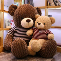 1PC Lovely Teddy Bear Plush Toys Sweater Bear 80CM Soft Stuffed Animals Cute Big Bear Plush Dolls For Baby Kids Christmas Gifts