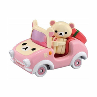 小禮堂 拉拉熊 懶懶熊 TOMICA小汽車 造型敞篷車《R09.粉米》模型.玩具.公仔