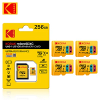 Kodak Memory Card A1 UHS-I 128GB 256GB 512GB U3 High Speed Micro SD Card Flash TF SD Card for Camera / Smart phone / Game