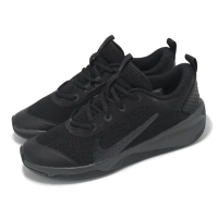 【NIKE 耐吉】排球鞋 Omni Multi-Court GS 大童 女鞋 黑 全黑 室內運動 運動鞋(DM9027-001)